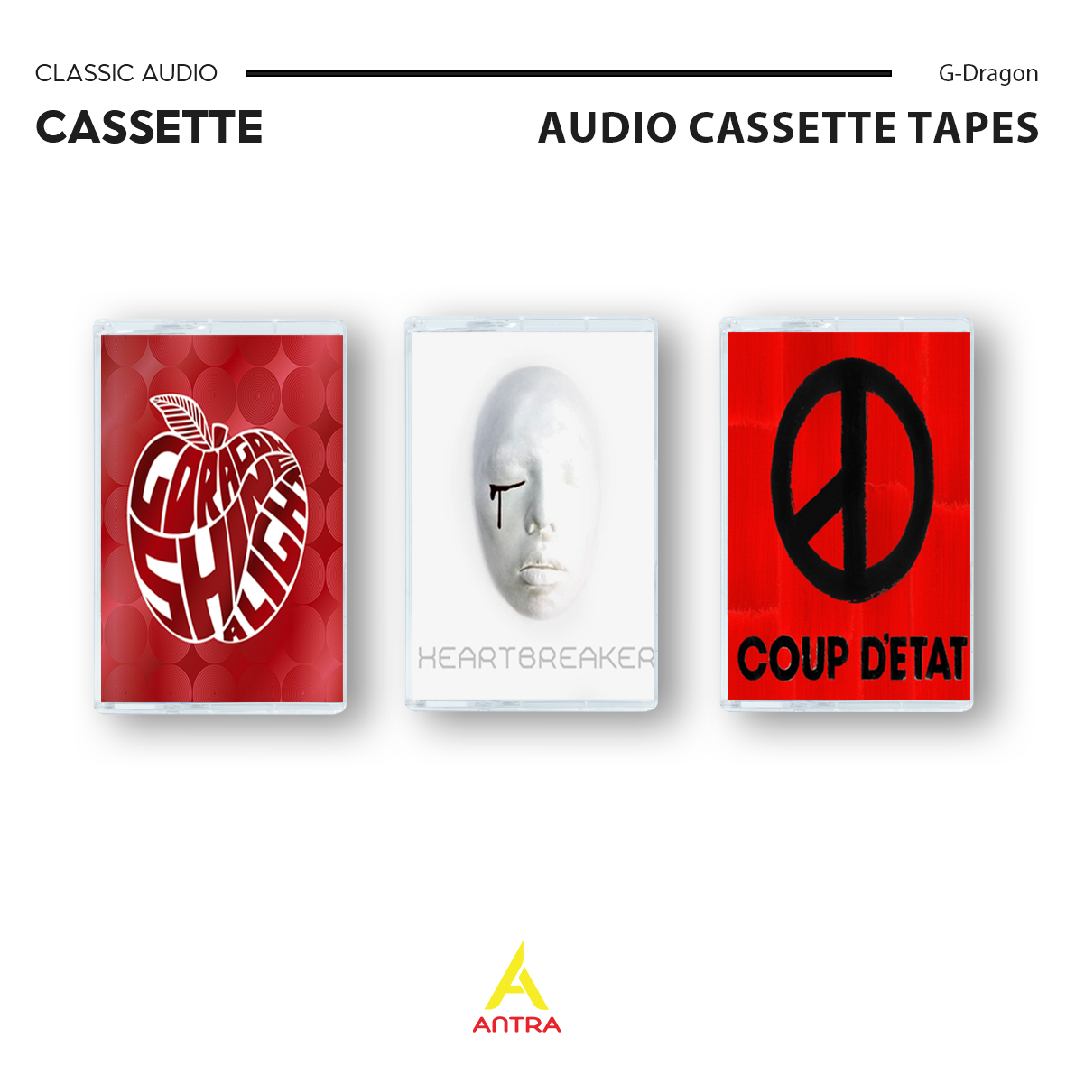 G-Dragon Cassette Tape Collection – Retro Hand-Recorded K-Pop Mixtapes for Collectors & Music Lovers