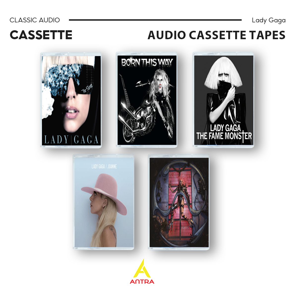 Lady Gaga Cassette Collection | Vintage Pop Icon Retro Mixtape Set