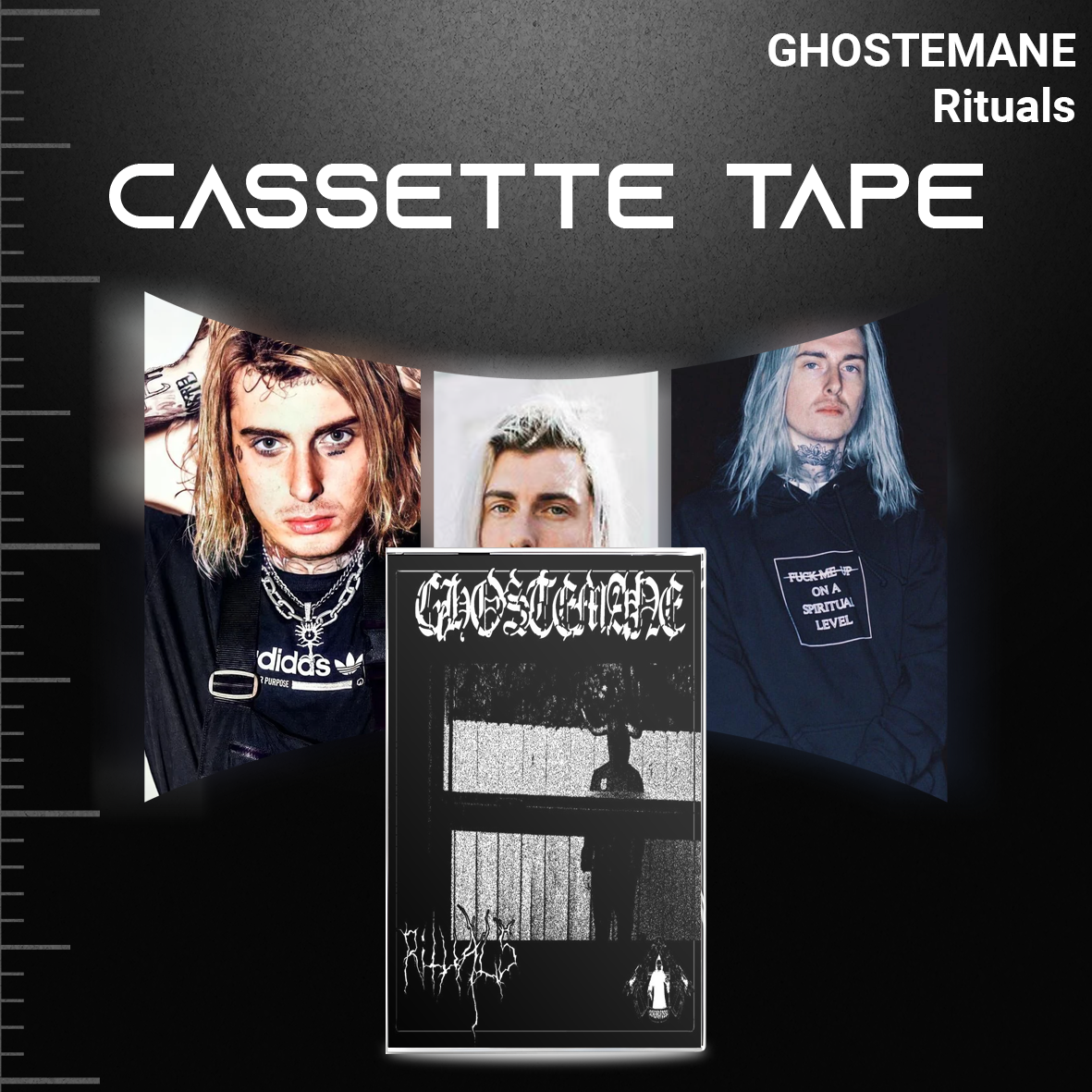 Ghostemane Retro Collectible Cassette Tapes – Vintage Mixtape Set for Fans & Tape Deck Lovers
