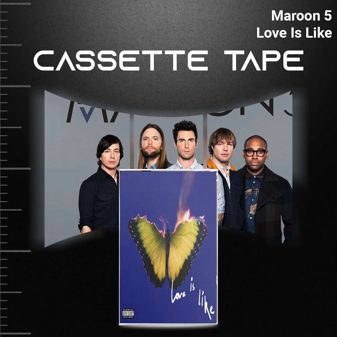 Maroon 5 Cassette Tapes – V, Red Pill Blues, Jordi & JORDI (Deluxe Butterfly Edition)
