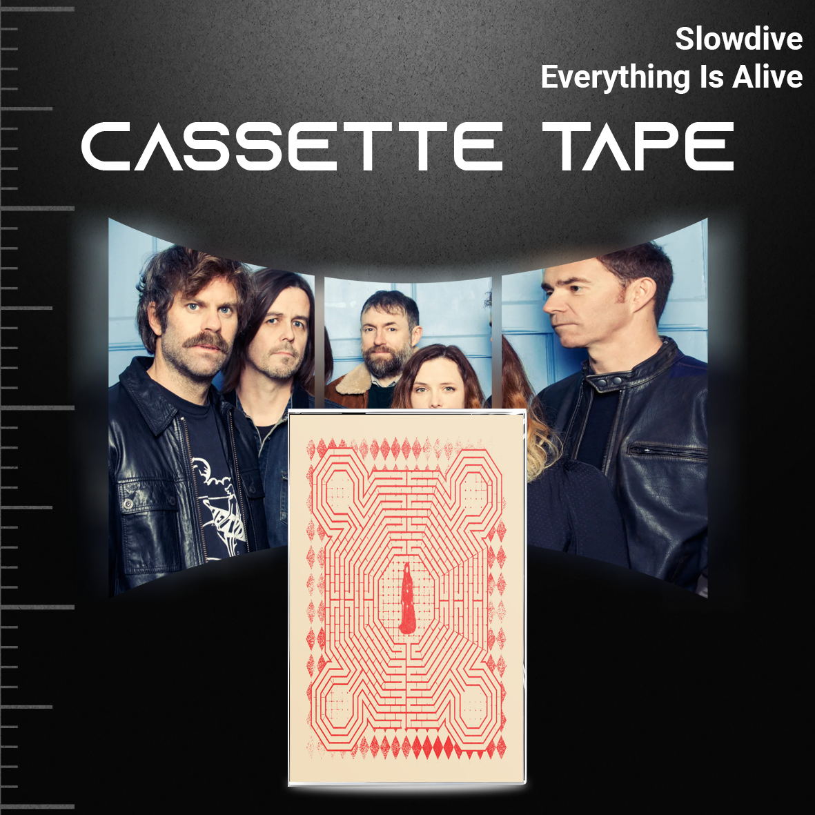 Slowdive Cassette Tape Collection – Retro Hand-Recorded Shoegaze Mixtapes for Collectors & Dream Pop Lovers
