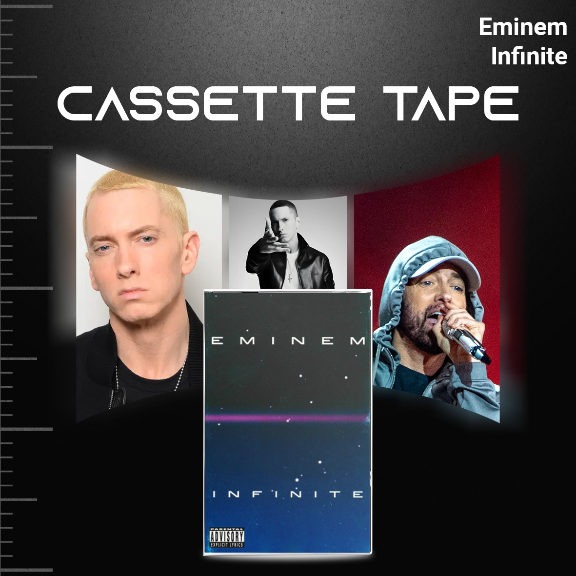 Eminem Retro Cassette Collection – Infinite, Relapse, Kamikaze & The Shady Project – Hip Hop Mixtape Set