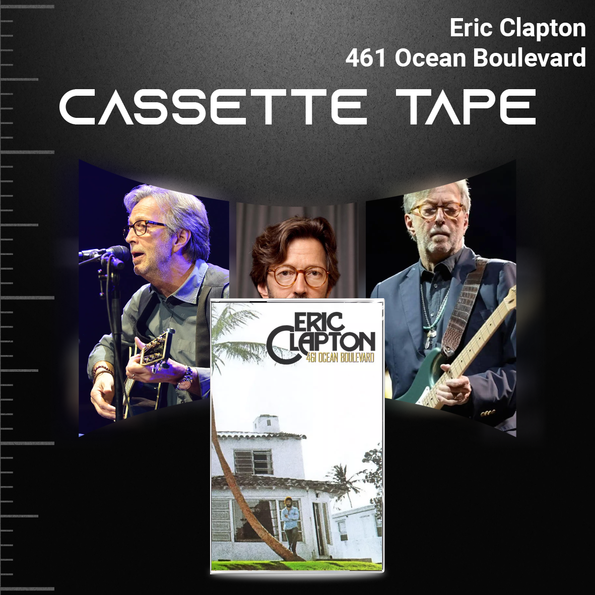 Eric Clapton Cassette Collection – 461 Ocean Boulevard, 24 Nights, The Lady in the Balcony & Live with Steve Winwood
