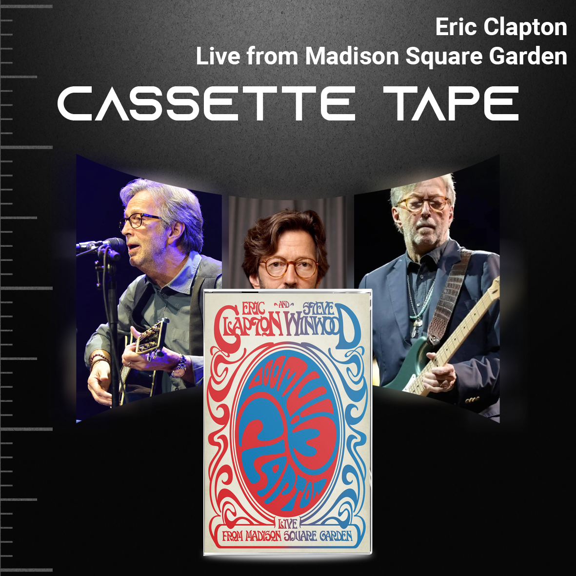 Eric Clapton Cassette Collection – 461 Ocean Boulevard, 24 Nights, The Lady in the Balcony & Live with Steve Winwood