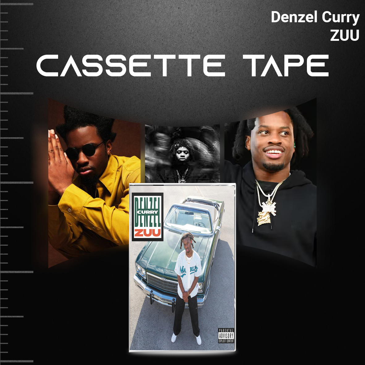 Denzel Curry Cassette Tape Collection – Melt My Eyez See Your Future, ZUU, Imperial & TA13OO – Hip Hop & Rap Set