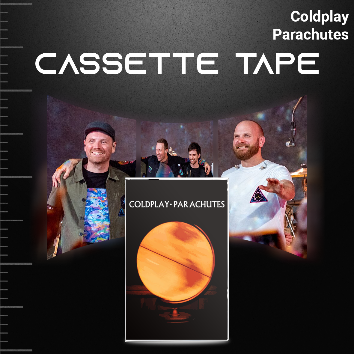 Coldplay Cassette Tape Collection – Music of the Spheres, Viva La Vida, Parachutes & Everyday Life – Alternative Rock Mixtape Set