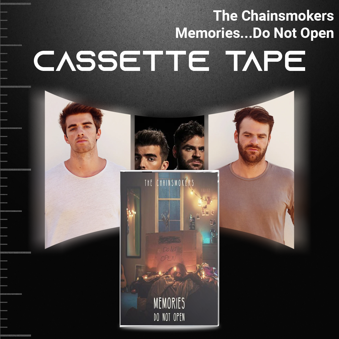 The Chainsmokers Cassette Tape Collection – Retro Hand-Recorded Mixtapes for EDM & Pop Fans
