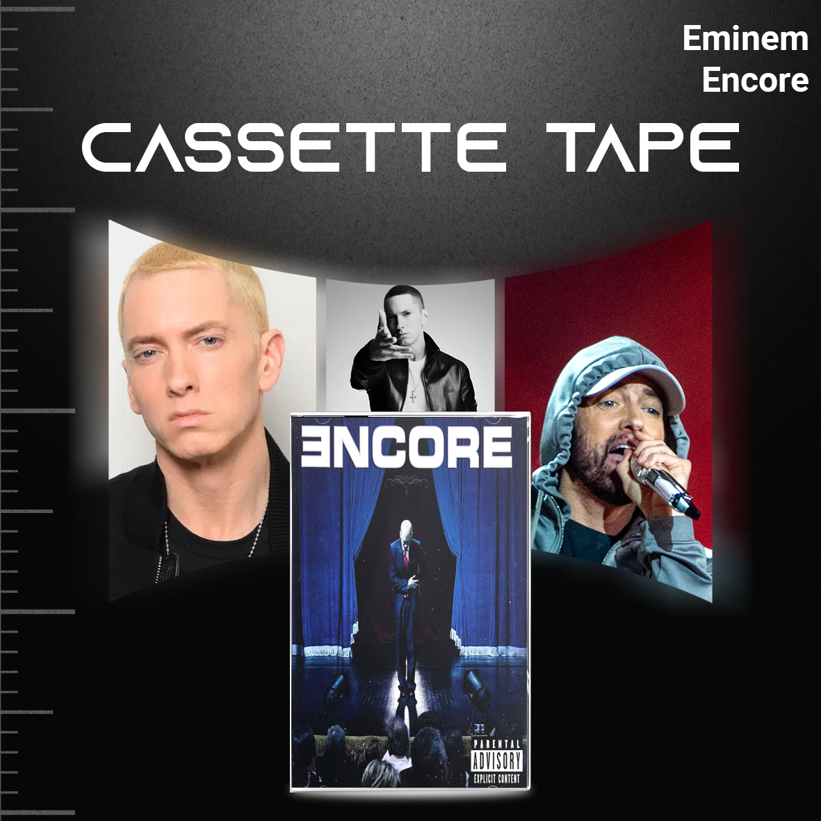 Eminem Retro Cassette Tape Collection – Hand-Recorded Hip Hop & Rap Mixtape Set