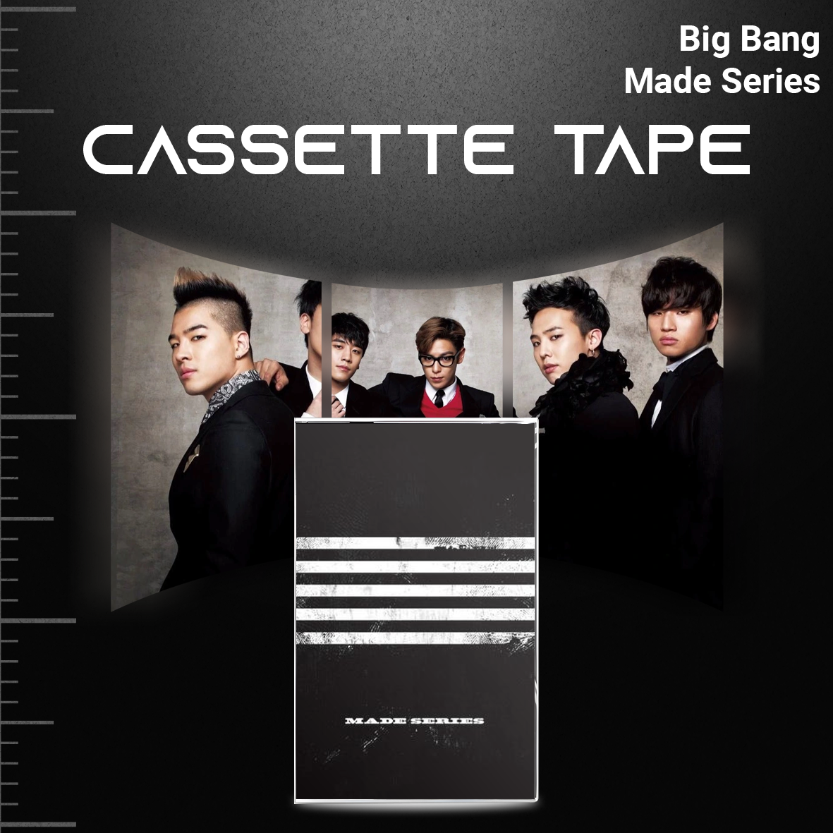BigBang Cassette Tape Collection – Retro Hand-Recorded KPop Mixtapes for Collectors