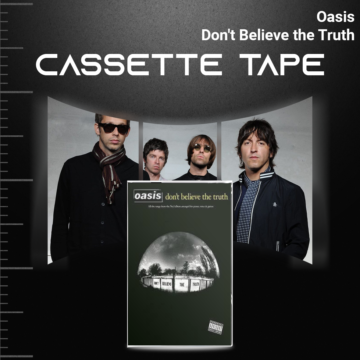 Oasis Retro Cassette Tape Collection – Heathen Chemistry, Don’t Believe the Truth, Dig Out Your Soul & The Masterplan