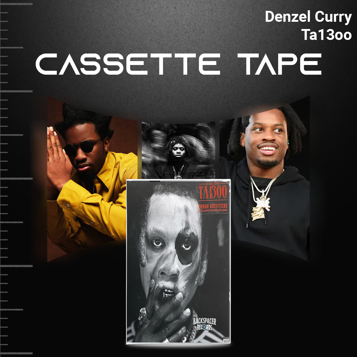 Denzel Curry Cassette Tape Collection – Melt My Eyez See Your Future, ZUU, Imperial & TA13OO – Hip Hop & Rap Set