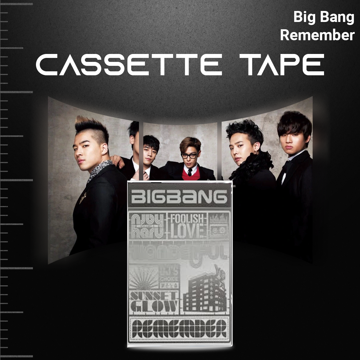 BigBang Cassette Tape Collection – Retro Hand-Recorded KPop Mixtapes for Collectors