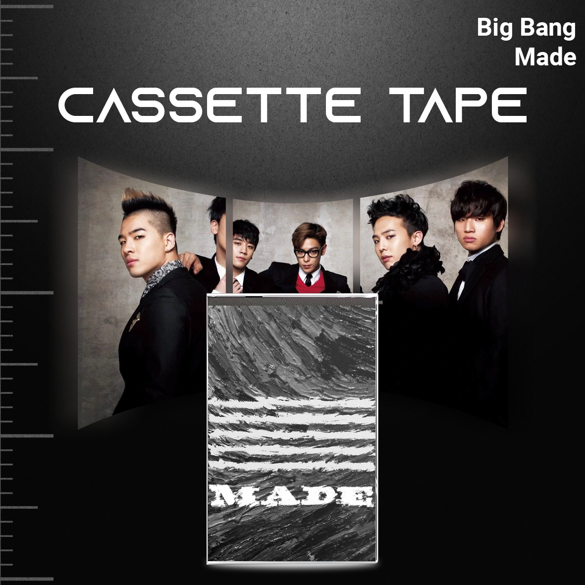 BigBang Cassette Tape Collection – Retro Hand-Recorded KPop Mixtapes for Collectors