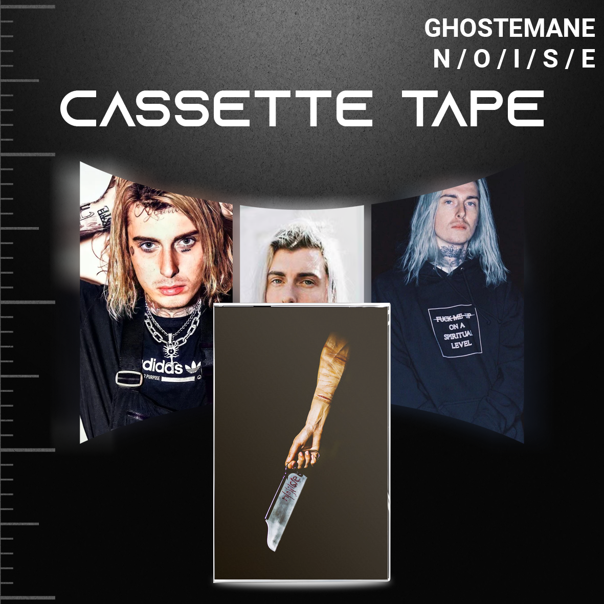 Ghostemane Retro Collectible Cassette Tapes – Vintage Mixtape Set for Fans & Tape Deck Lovers