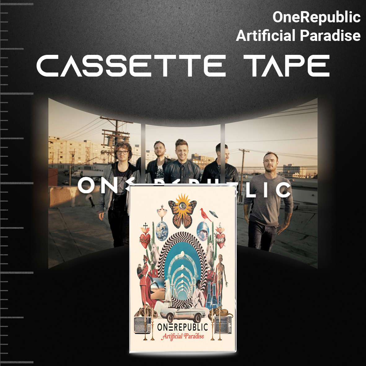 OneRepublic Retro Cassette Tape Collection – Dreaming Out Loud, Native & Artificial Paradise – Pop Rock & Alternative