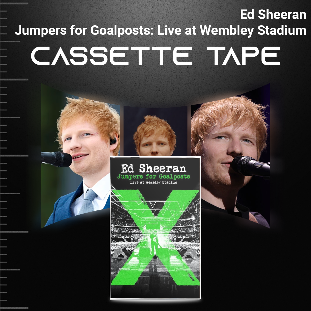 Ed Sheeran Cassette Collection – Equals, Tour Collection, 5 EPs & Jumpers for Goalposts – Pop & Acoustic Tape Set