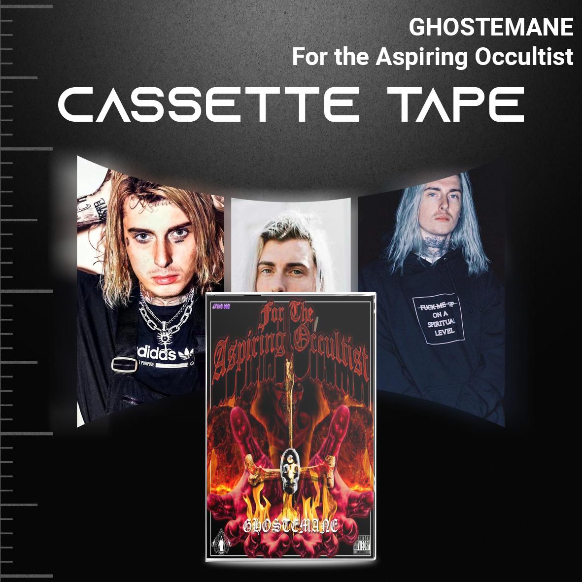 Ghostemane Retro Collectible Cassette Tapes – Vintage Mixtape Set for Fans & Tape Deck Lovers