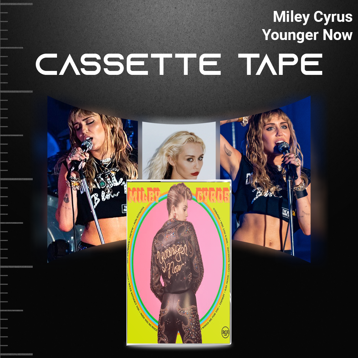 Miley Cyrus Vintage Cassette Tape Collection – Dead Petz, Younger Now, Plastic Hearts & Endless Summer Vacation