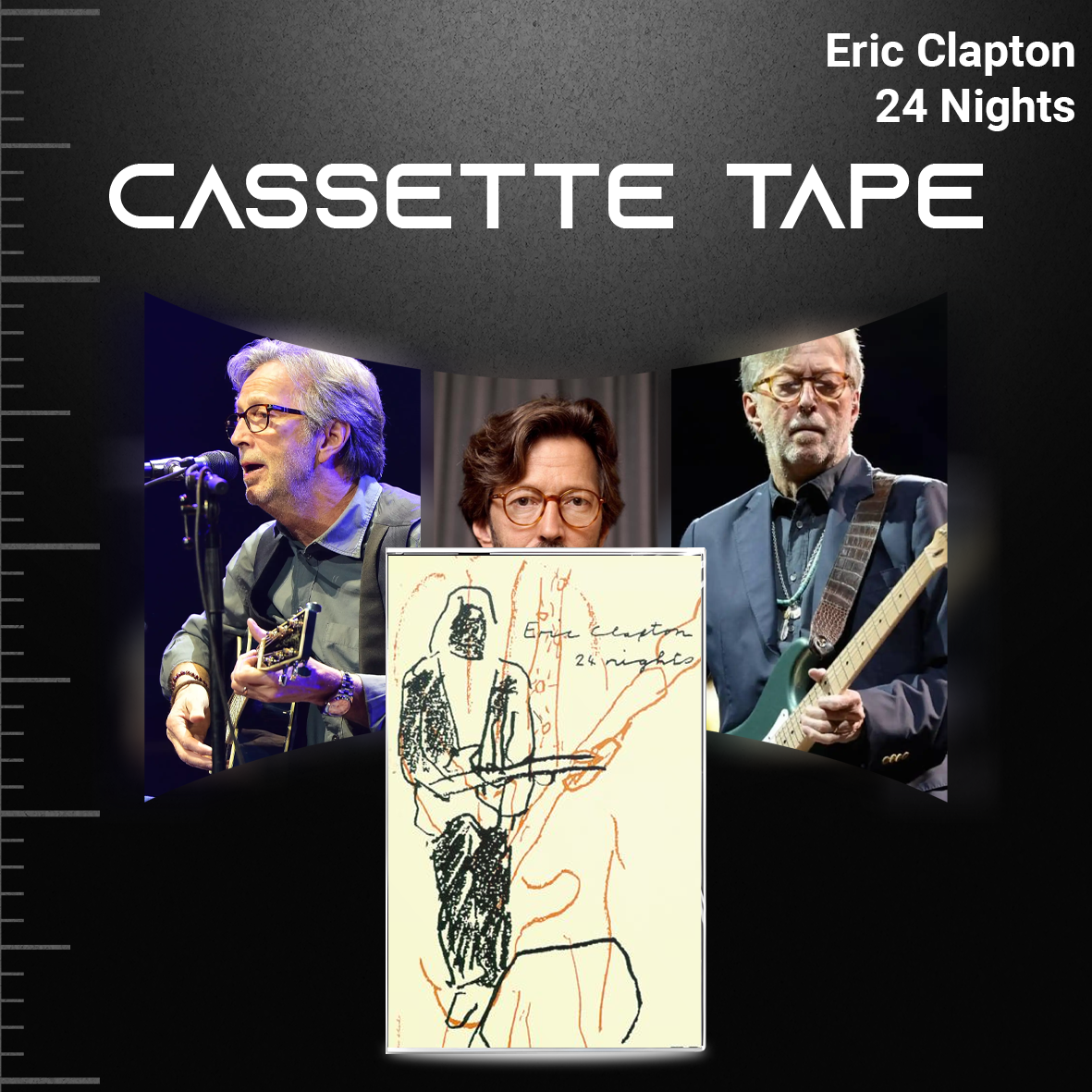 Eric Clapton Cassette Collection – 461 Ocean Boulevard, 24 Nights, The Lady in the Balcony & Live with Steve Winwood