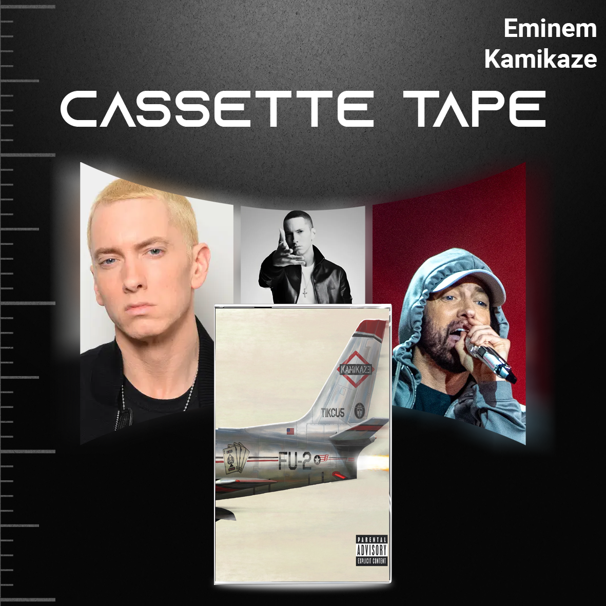 Eminem Retro Cassette Collection – Infinite, Relapse, Kamikaze & The Shady Project – Hip Hop Mixtape Set