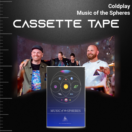 Coldplay Cassette Tape Collection – Music of the Spheres, Viva La Vida, Parachutes & Everyday Life – Alternative Rock Mixtape Set