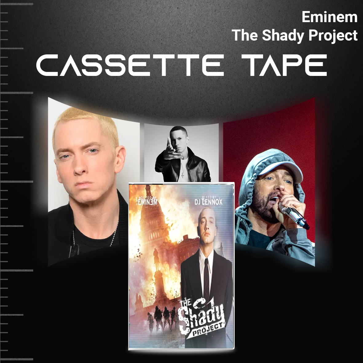 Eminem Retro Cassette Collection – Infinite, Relapse, Kamikaze & The Shady Project – Hip Hop Mixtape Set