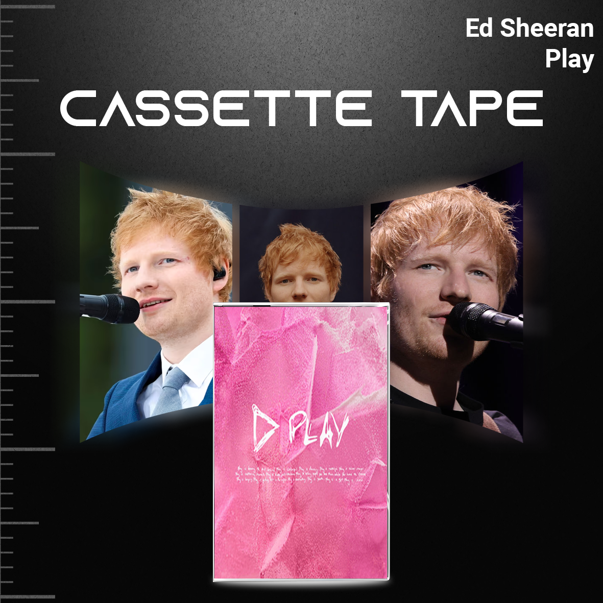 Ed Sheeran Cassette Collection – Divide, D Play, Subtract & No.6 Collaborations Project – Pop & Acoustic Mixtape Set