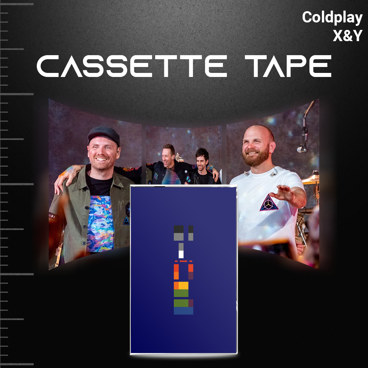 Coldplay Retro Cassette Collection – A Rush of Blood to the Head, X&Y, Mylo Xyloto & Everyday Life – Alternative Rock Set