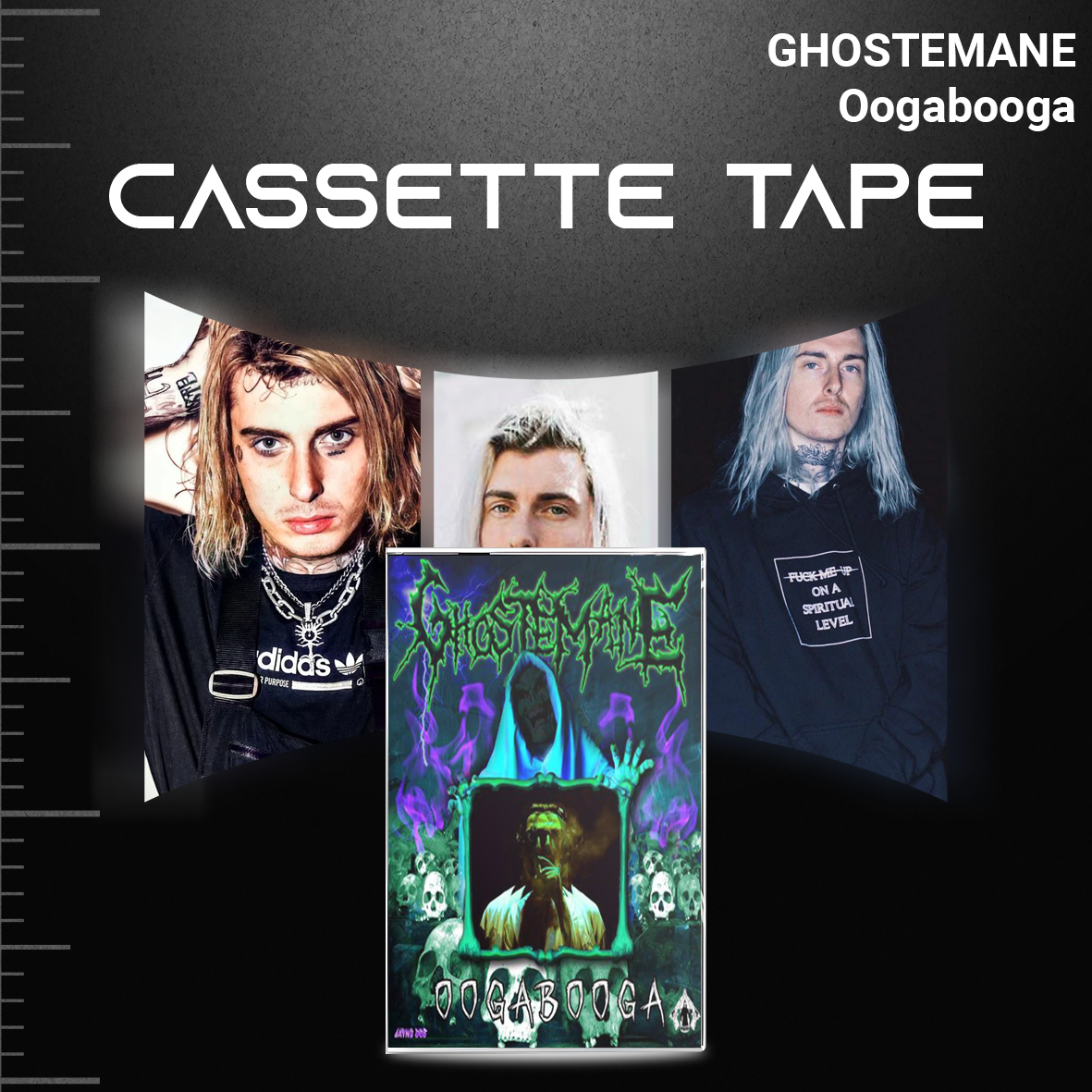 Ghostemane Retro Collectible Cassette Tapes – Vintage Mixtape Set for Fans & Tape Deck Lovers