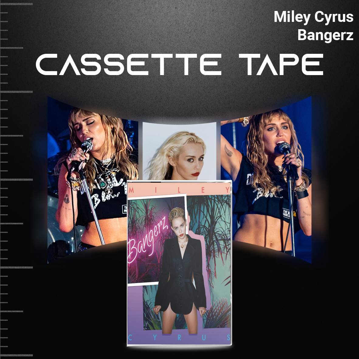 Miley Cyrus Retro Cassette Tape Collection – Meet Miley, Breakout, Bangerz & Can’t Be Tamed – Pop & Teen Pop Mixtape