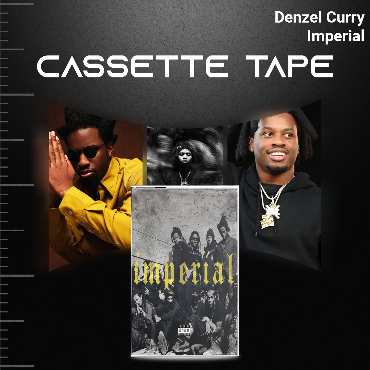 Denzel Curry Cassette Tape Collection – Melt My Eyez See Your Future, ZUU, Imperial & TA13OO – Hip Hop & Rap Set