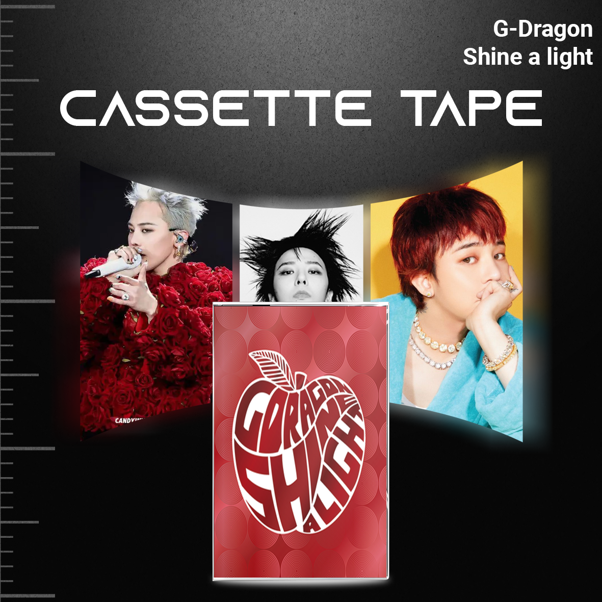 G-Dragon Cassette Tape Collection – Retro Hand-Recorded K-Pop Mixtapes for Collectors & Music Lovers