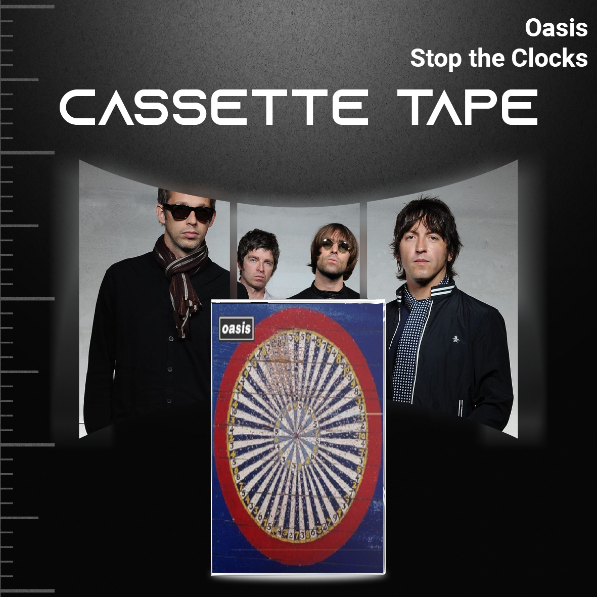 Oasis Retro Cassette Tape Collection – Heathen Chemistry, Don’t Believe the Truth, Dig Out Your Soul & The Masterplan