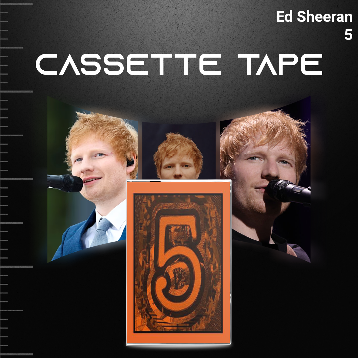 Ed Sheeran Cassette Collection – Equals, Tour Collection, 5 EPs & Jumpers for Goalposts – Pop & Acoustic Tape Set