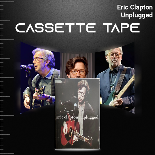 Eric Clapton Cassette Collection – Unplugged, Pilgrim, August & Self-Titled Album – Blues Rock & Classic Rock Tapes