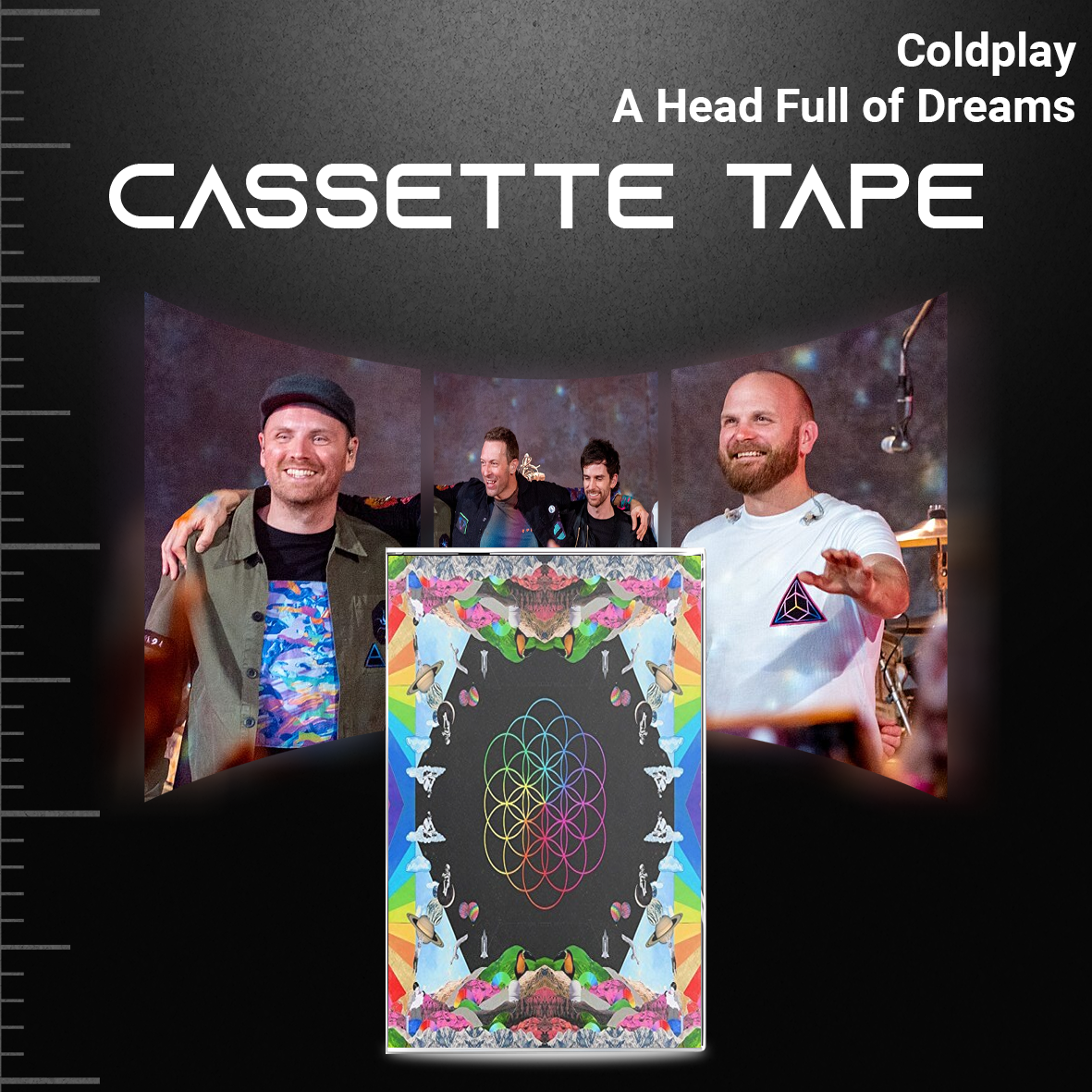 Coldplay Retro Cassette Collection – A Rush of Blood to the Head, X&Y, Mylo Xyloto & Everyday Life – Alternative Rock Set