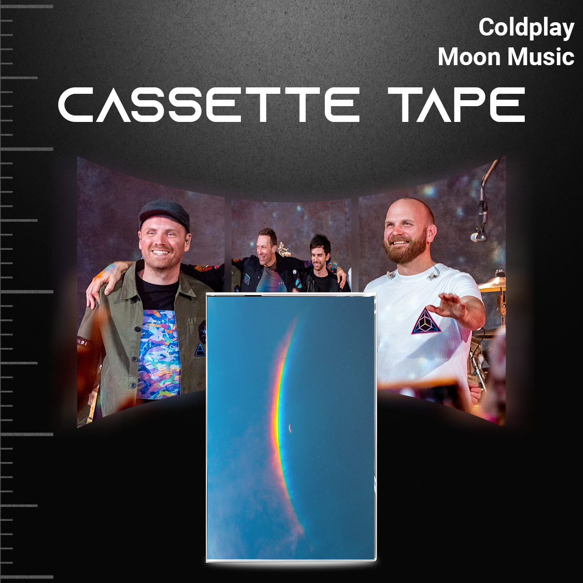 Coldplay Cassette Tape Collection – Music of the Spheres, Viva La Vida, Parachutes & Everyday Life – Alternative Rock Mixtape Set