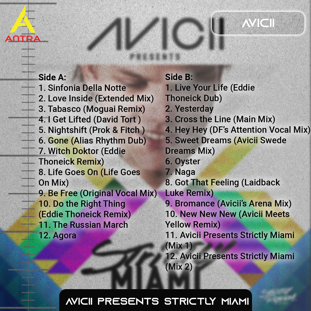 Avicii Cassette Tape Collection – True, Stories, Tim, The Collection, Strictly Miami – EDM & Progressive House