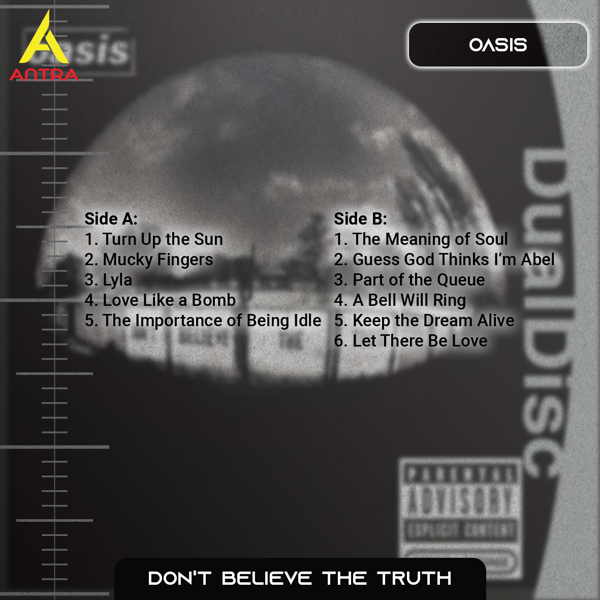 Oasis Retro Cassette Tape Collection – Heathen Chemistry, Don’t Believe the Truth, Dig Out Your Soul & The Masterplan