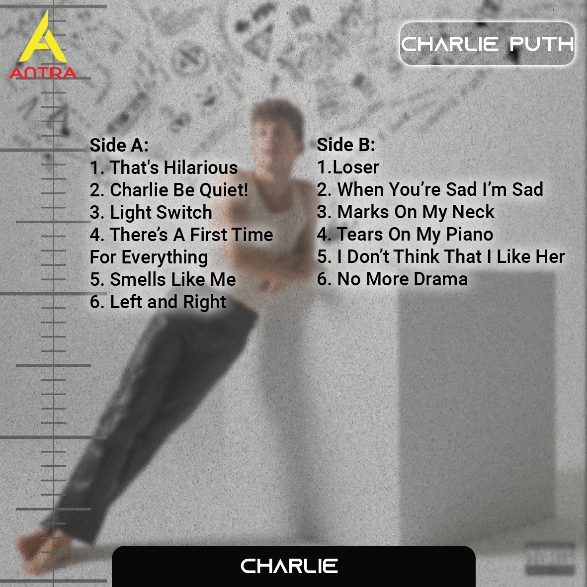 Charlie Puth Cassette Tape Collection – Voicenotes, Charlie, Nine Track Mind & Ego – Pop Mixtape Set