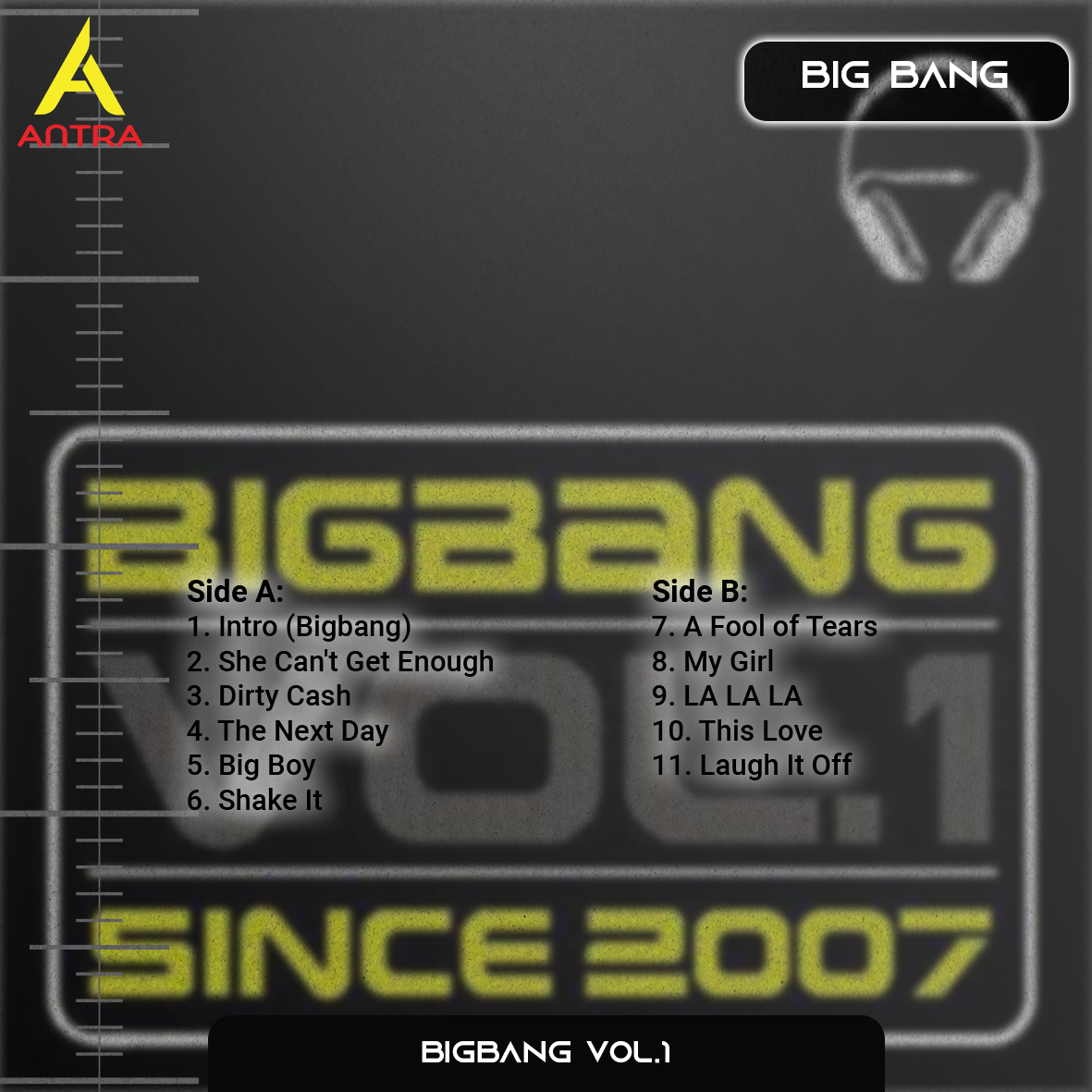 BigBang Cassette Tape Collection – Retro Hand-Recorded KPop Mixtapes for Collectors