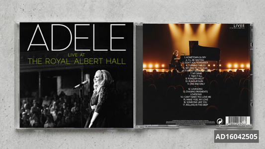 Adele β Live at the Royal Albert Hall FanMade CD | Live Soul Pop Experience | Custom Collectible Disc | Emotional Music Gift