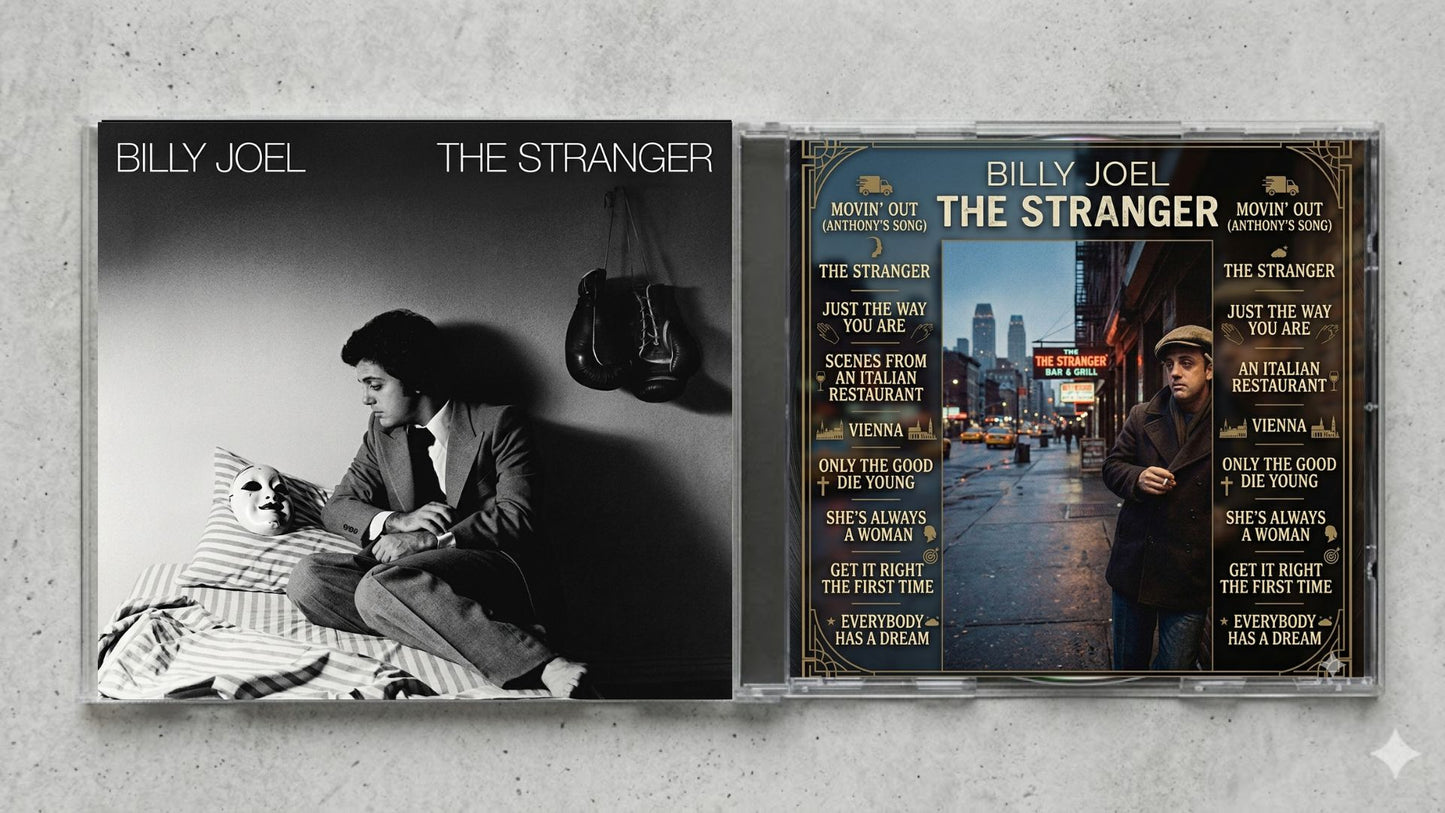 Billy Joel – The Stranger FanMade CD Edition | Classic Rock Pop Collector’s Edition | Exclusive Custom CD Release
