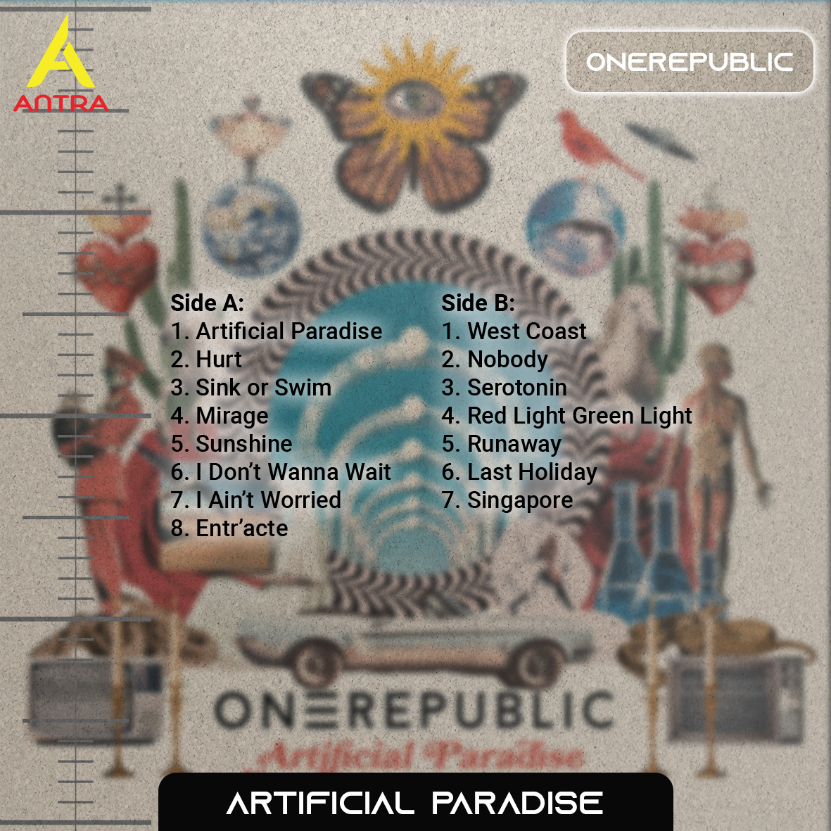 OneRepublic Retro Cassette Tape Collection – Dreaming Out Loud, Native & Artificial Paradise – Pop Rock & Alternative