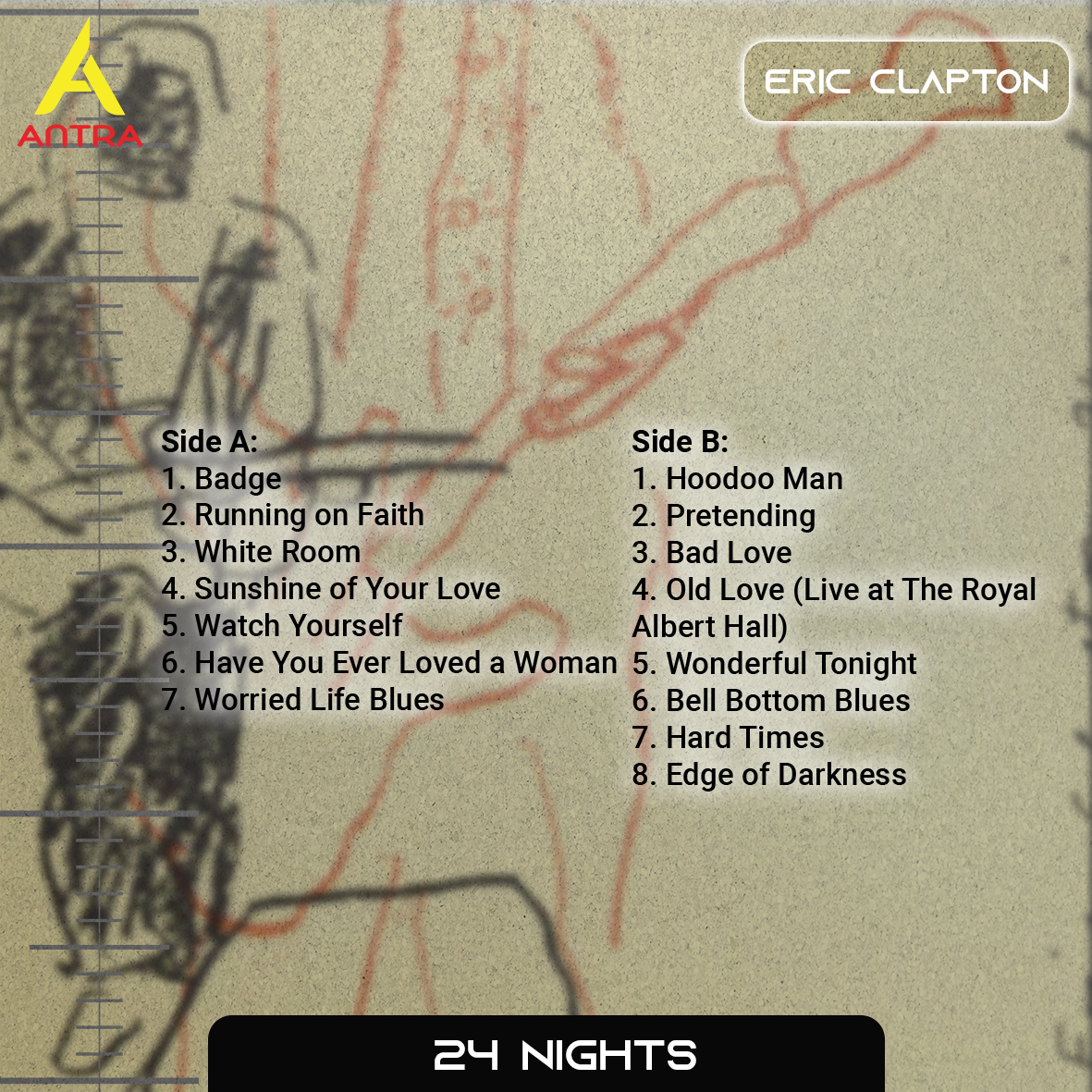 Eric Clapton Cassette Collection – 461 Ocean Boulevard, 24 Nights, The Lady in the Balcony & Live with Steve Winwood