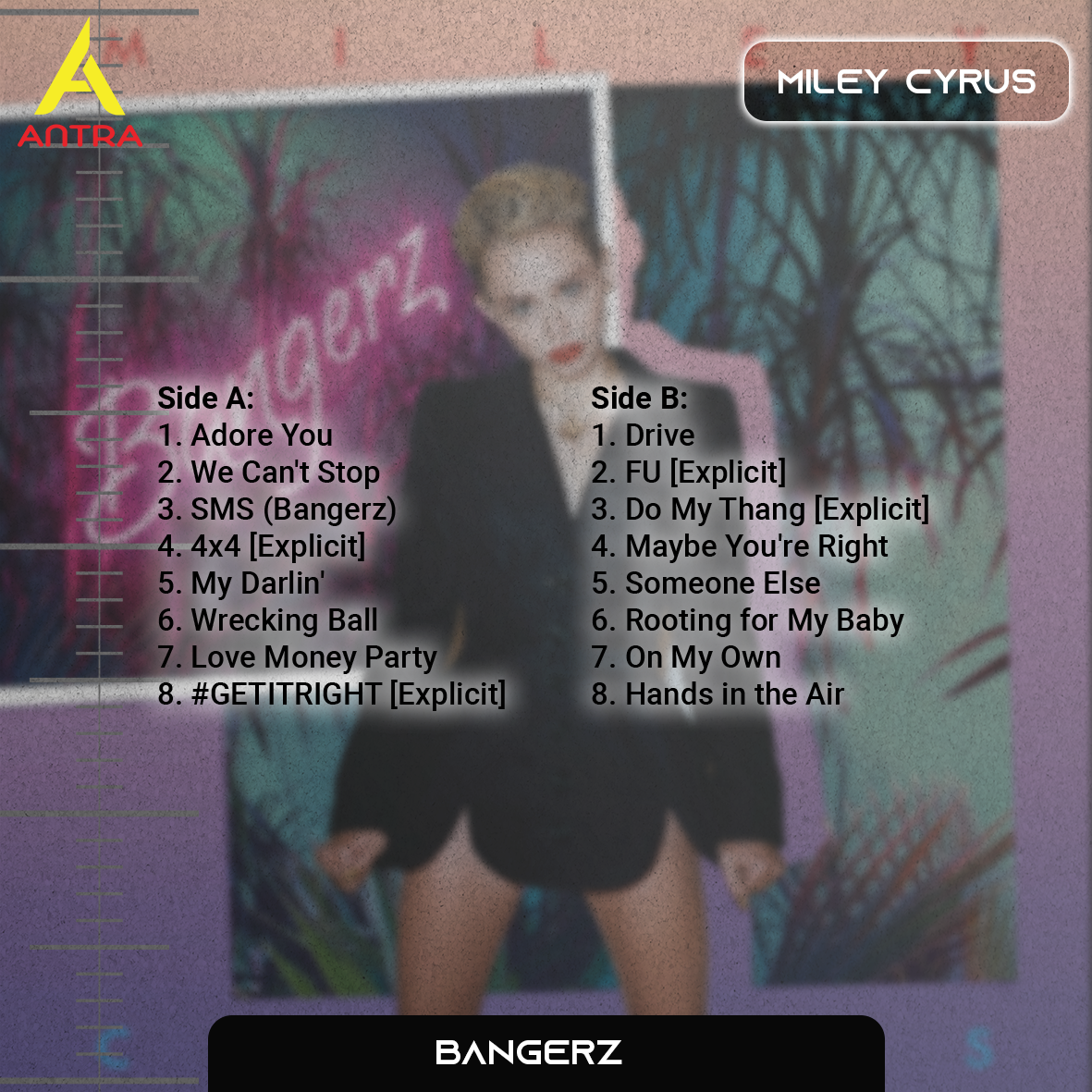 Miley Cyrus Retro Cassette Tape Collection – Meet Miley, Breakout, Bangerz & Can’t Be Tamed – Pop & Teen Pop Mixtape