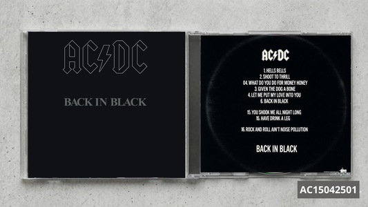 AC/DC – Back in Black | FanMade CD Edition | Classic Rock Collectible