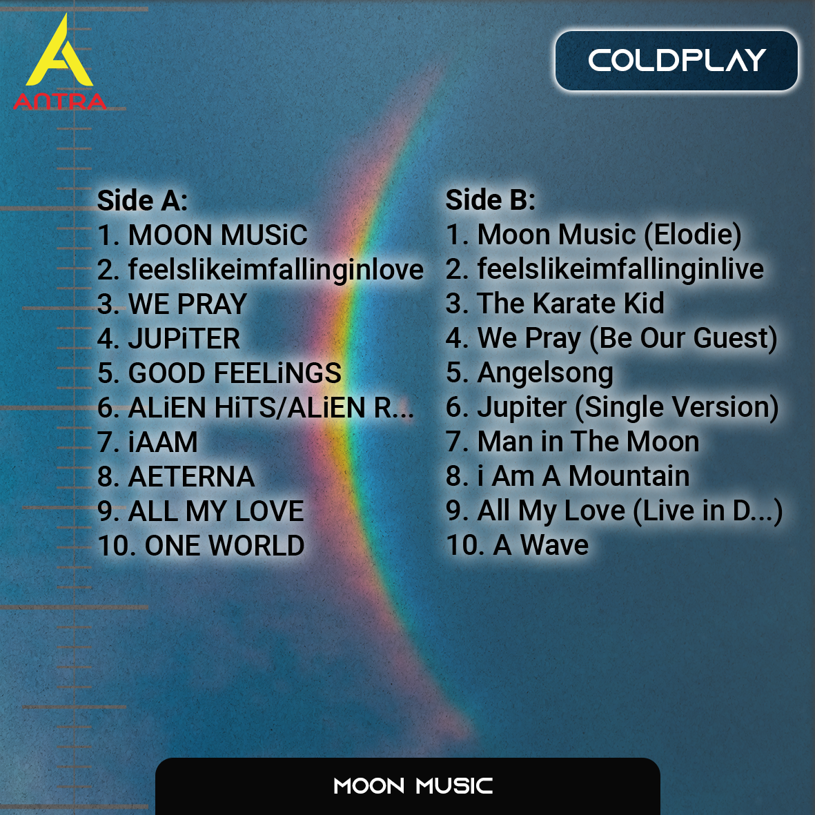 Coldplay Cassette Tape Collection – Music of the Spheres, Viva La Vida, Parachutes & Everyday Life – Alternative Rock Mixtape Set