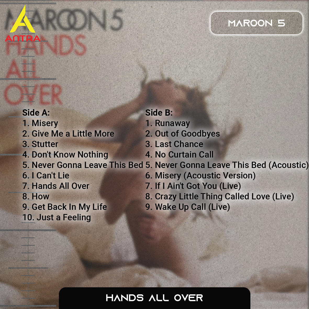Maroon 5 Cassette Collection – Songs About Jane, It Won’t Be Soon Before Long, Hands All Over & Overexposed