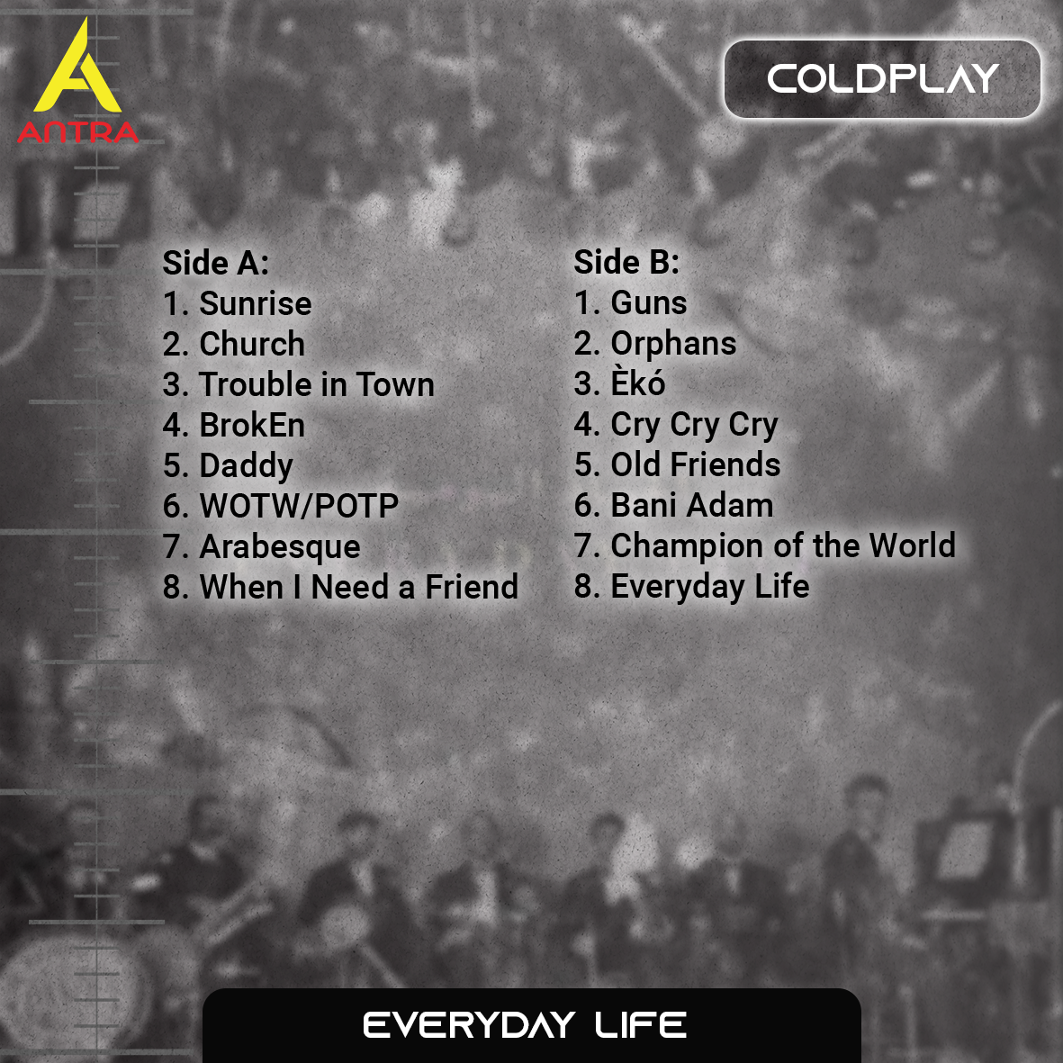 Coldplay Retro Cassette Collection – A Rush of Blood to the Head, X&Y, Mylo Xyloto & Everyday Life – Alternative Rock Set
